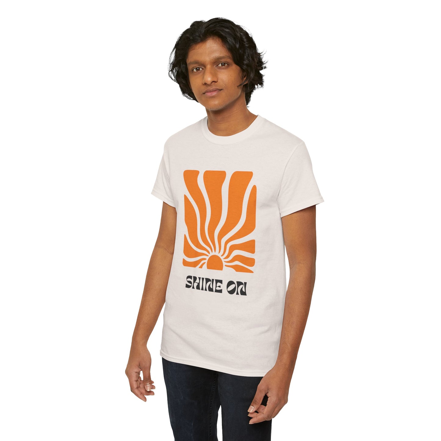 Sunrise Inspired Unisex Cotton Tee, Graphic Tee, Summer Outfit, Gift for Him/Her, Casual Wear, Beach Day Apparel, Shine On Tee