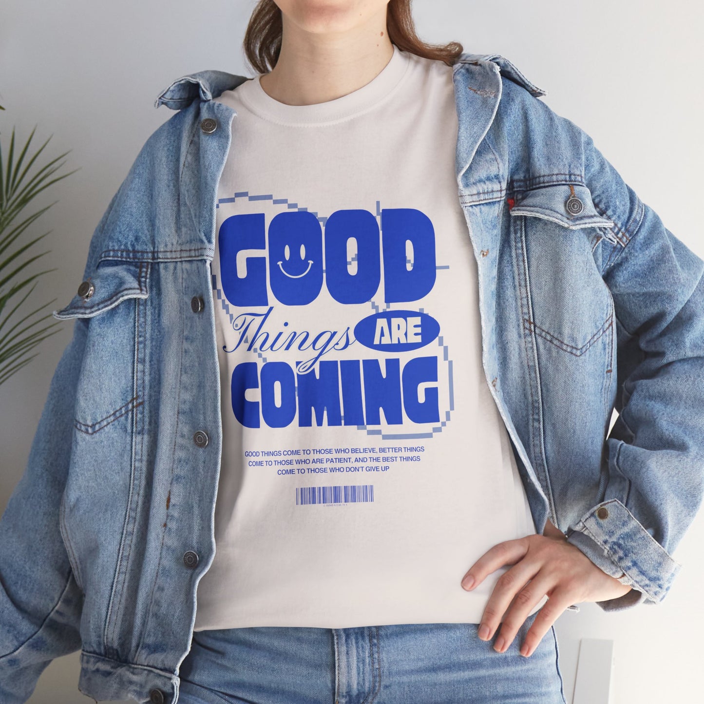 Unisex Heavy Cotton Tee - Good Things Are Coming, Motivational T-Shirt, Inspiration Tee, Gift for Friends, Positive Vibes Shirt