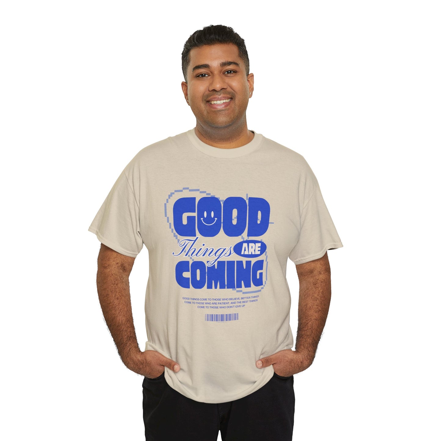 Unisex Heavy Cotton Tee - Good Things Are Coming, Motivational T-Shirt, Inspiration Tee, Gift for Friends, Positive Vibes Shirt