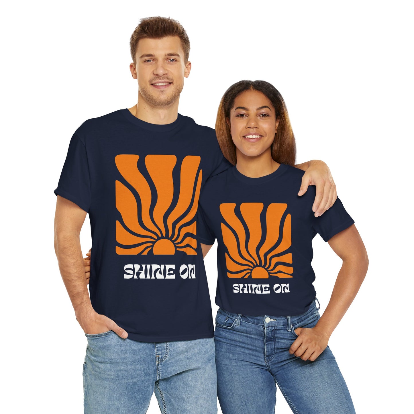 Sunrise Inspired Unisex Cotton Tee, Graphic Tee, Summer Outfit, Gift for Him/Her, Casual Wear, Beach Day Apparel, Shine On Tee