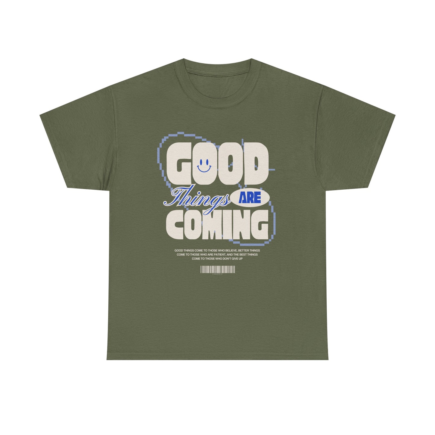 Unisex Heavy Cotton Tee - Good Things Are Coming, Motivational T-Shirt, Inspiration Tee, Gift for Friends, Positive Vibes Shirt