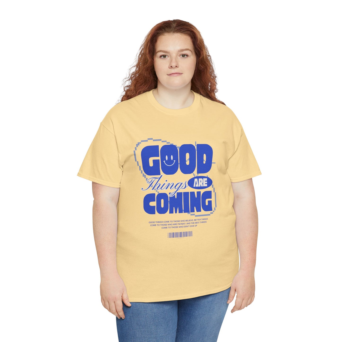 Unisex Heavy Cotton Tee - Good Things Are Coming, Motivational T-Shirt, Inspiration Tee, Gift for Friends, Positive Vibes Shirt