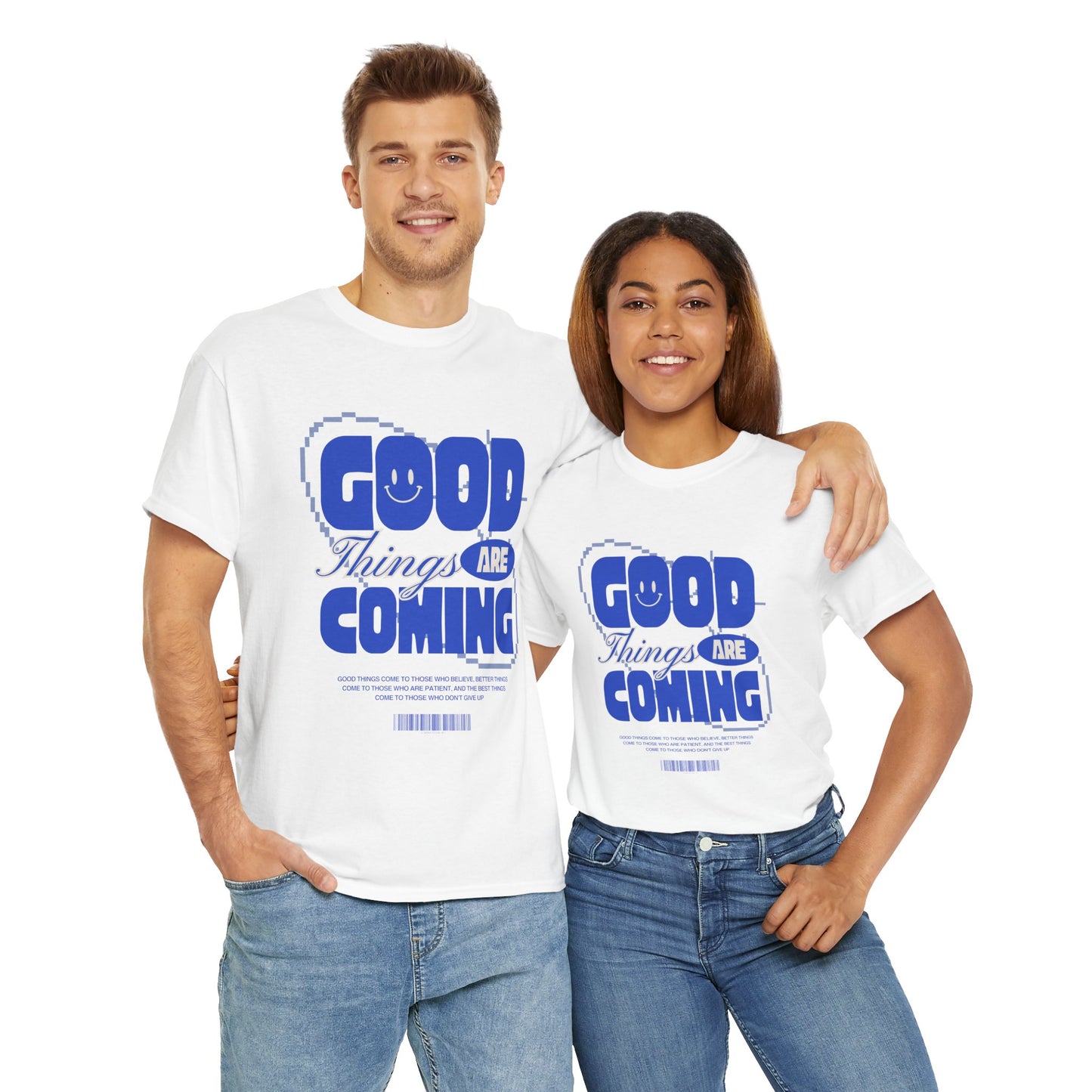 Unisex Heavy Cotton Tee - Good Things Are Coming, Motivational T-Shirt, Inspiration Tee, Gift for Friends, Positive Vibes Shirt