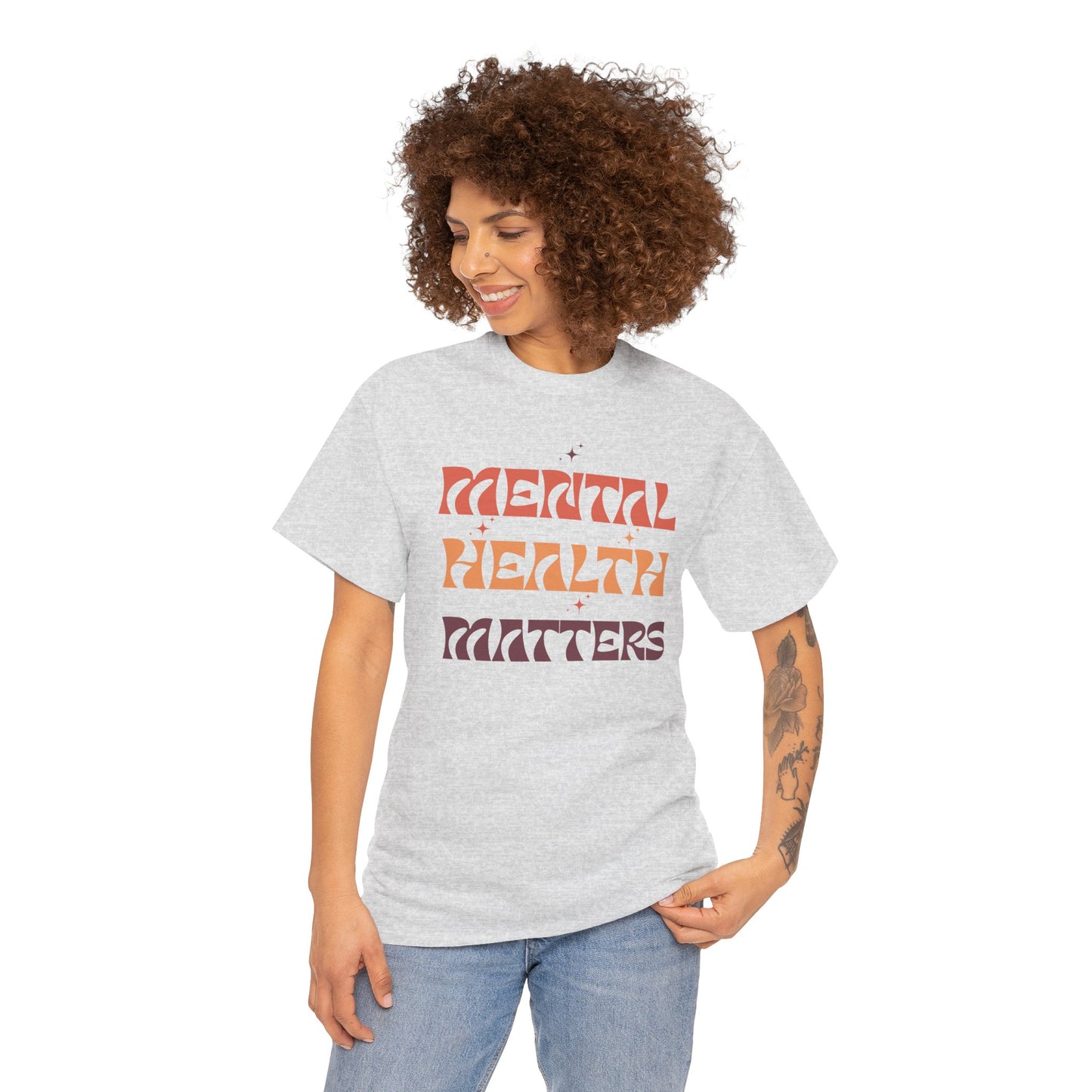 Mental Health Matters Unisex Tee | Inspirational Cotton Shirt, Gift for Supporters, Everyday Wear, Awareness Events, Self-Care Fashion