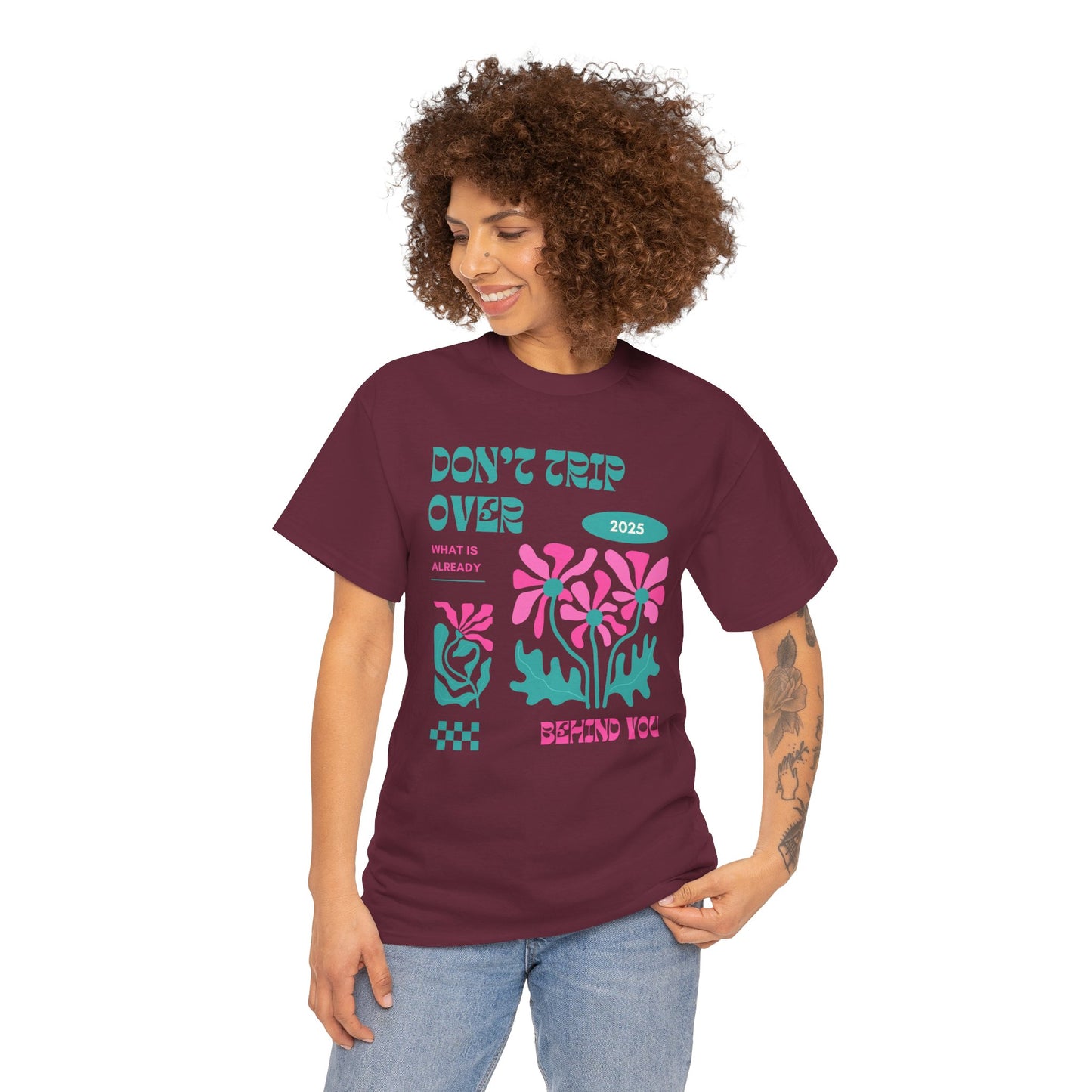 Unisex Graphic Tee - "Don't Trip Over 2025" - Trendy Casual Wear for Everyday, Gift for Friends, Summer Outfit, Streetwear