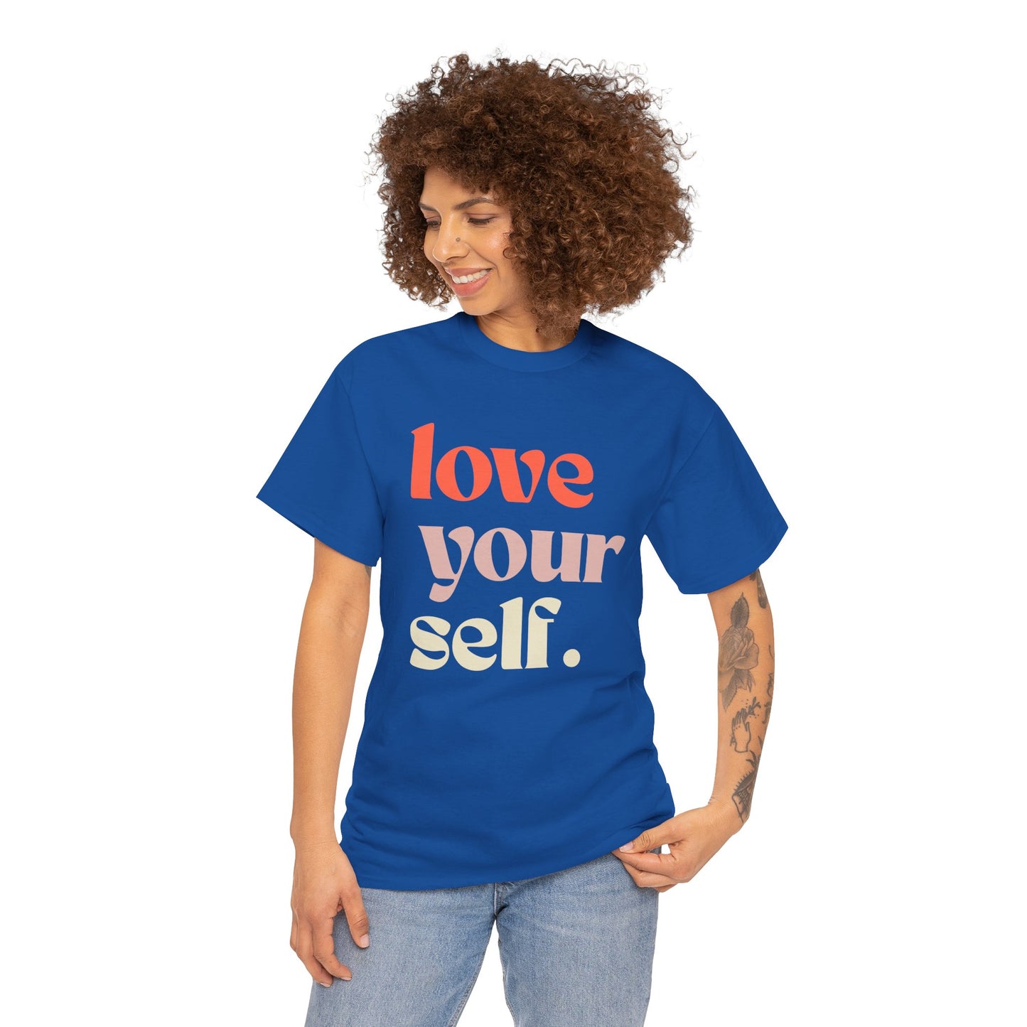 Unisex Cotton Tee - 'Love Your Self' Inspirational Shirt | Gift for Self-Care, Positive Affirmation, Casual Outfit, Motivational Wear, [...]
