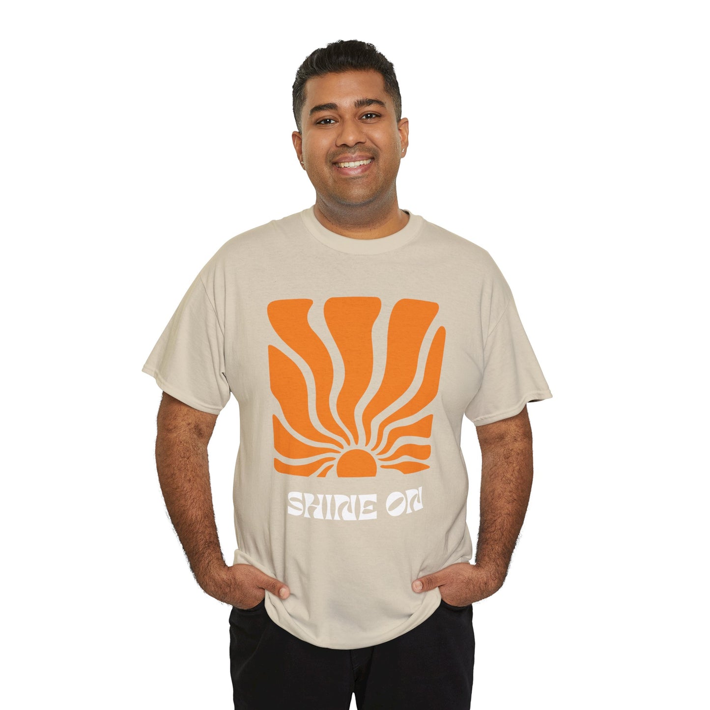 Sunrise Inspired Unisex Cotton Tee, Graphic Tee, Summer Outfit, Gift for Him/Her, Casual Wear, Beach Day Apparel, Shine On Tee