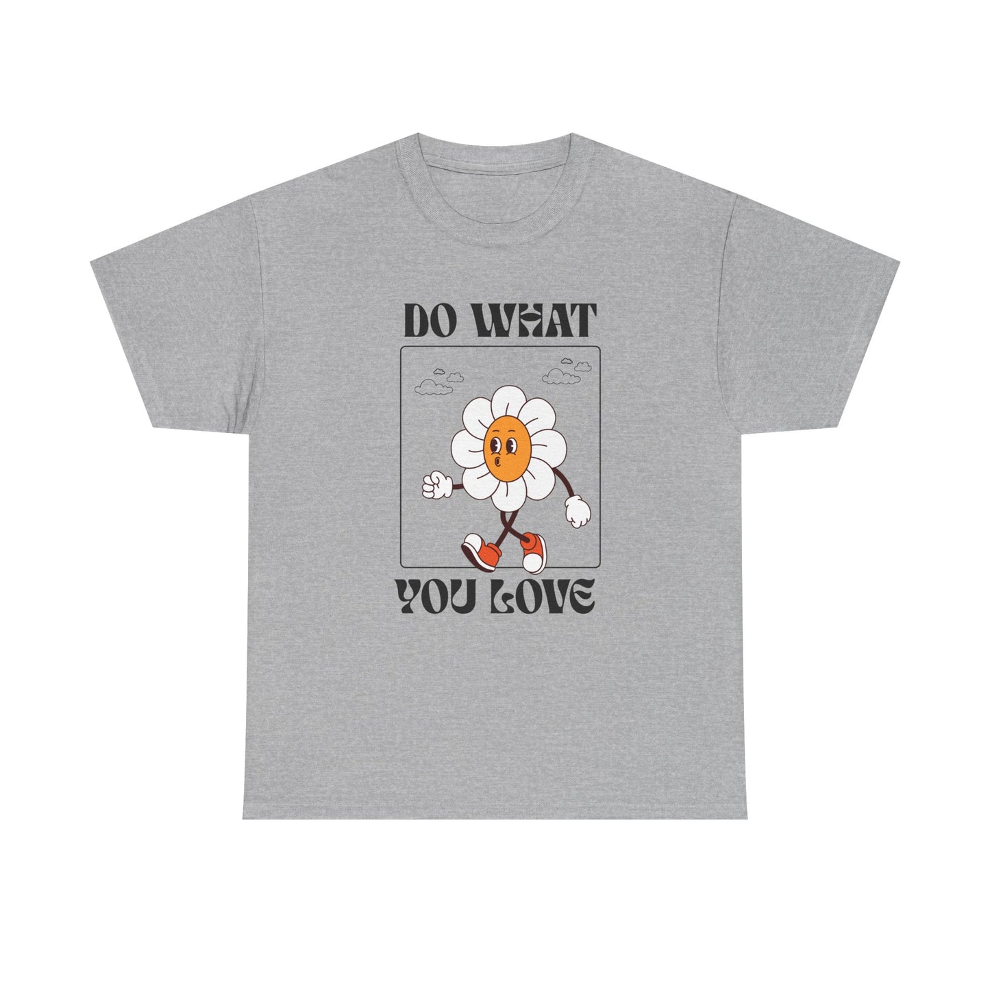 Cheerful Motivational Tee - Unisex Heavy Cotton Tee with 'Do What You Love' Design, Inspirational Gift, Casual Wear, Graphic Tee, [...]