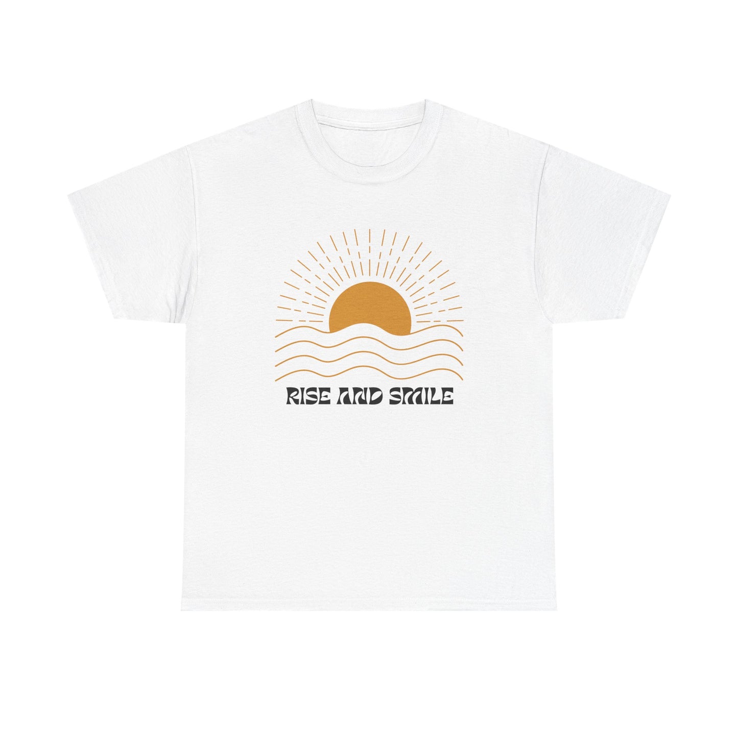 Sunrise Graphic Tee | Rise and Smile Unisex Heavy Cotton