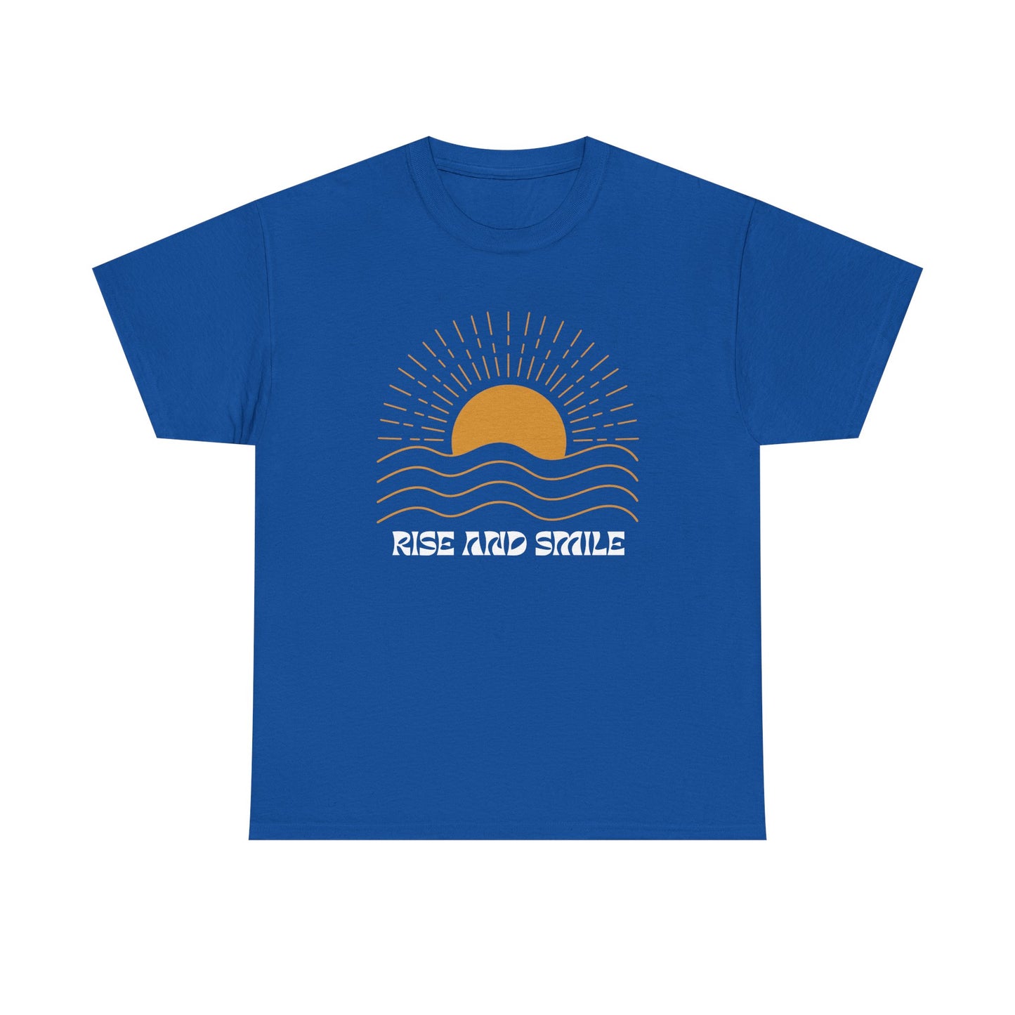 Sunrise Graphic Tee | Rise and Smile Unisex Heavy Cotton