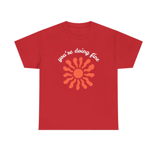Motivational Unisex Heavy Cotton Tee - Sunshine Graphic, Casual Wear,