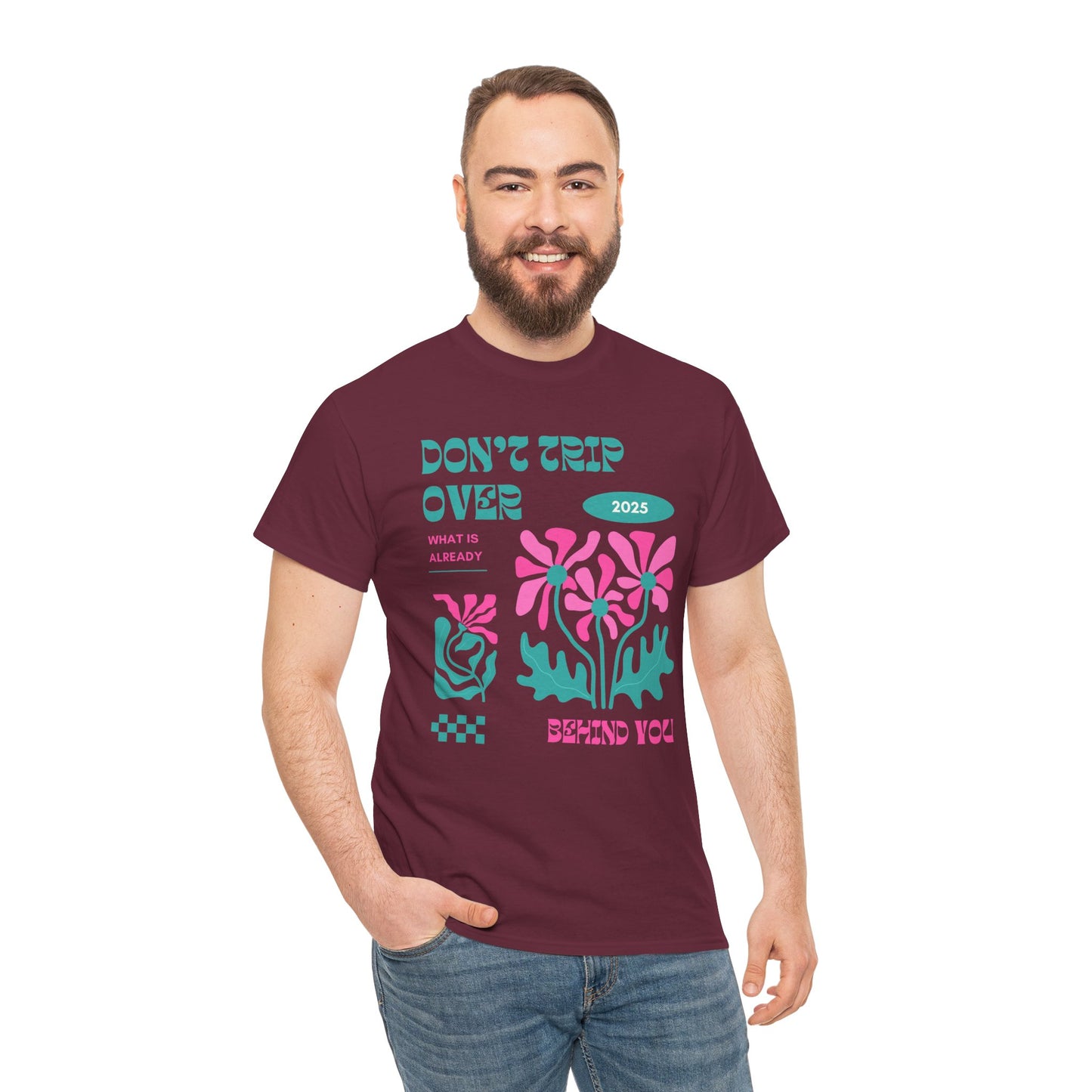 Unisex Graphic Tee - "Don't Trip Over 2025" - Trendy Casual Wear for Everyday, Gift for Friends, Summer Outfit, Streetwear