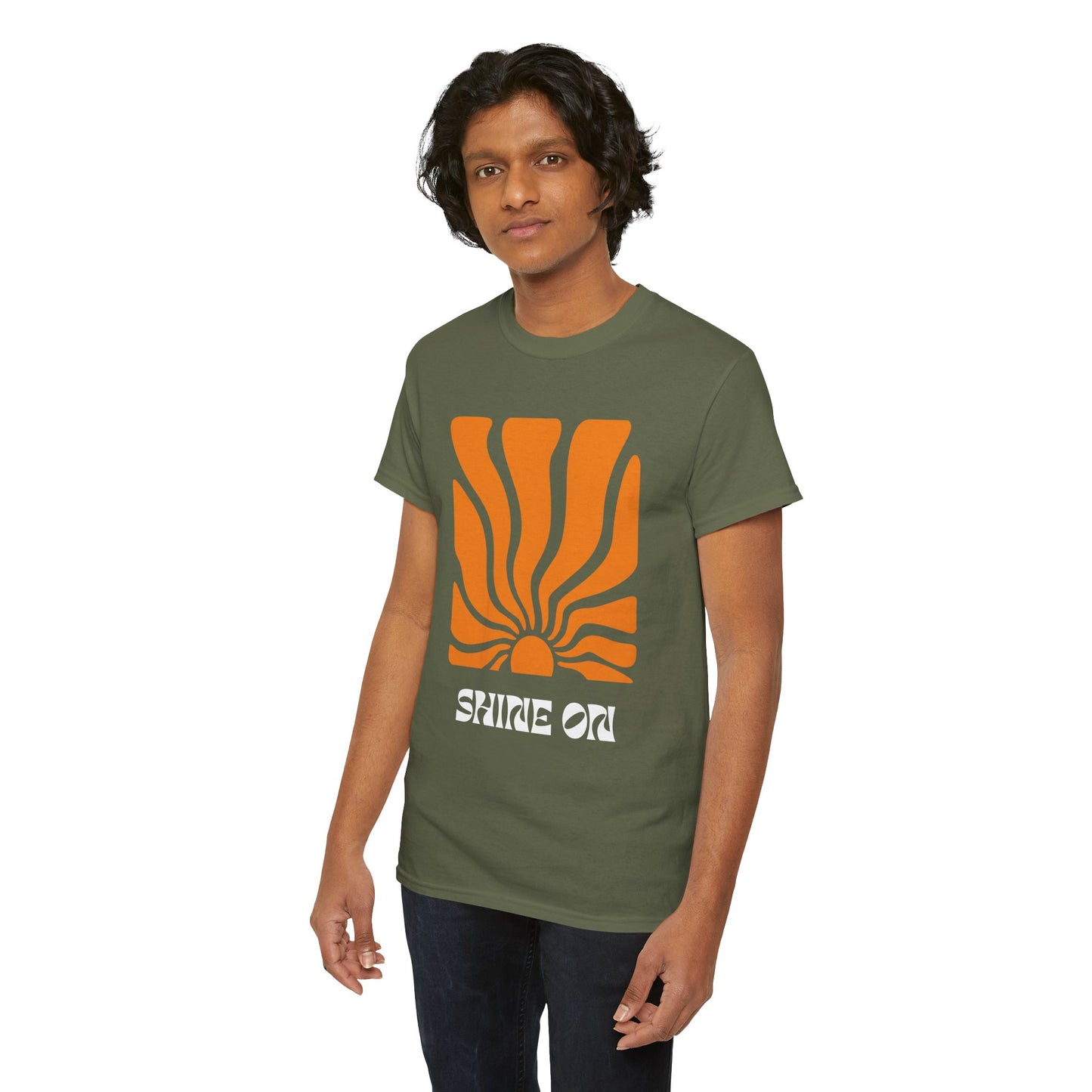 Sunrise Inspired Unisex Cotton Tee, Graphic Tee, Summer Outfit, Gift for Him/Her, Casual Wear, Beach Day Apparel, Shine On Tee