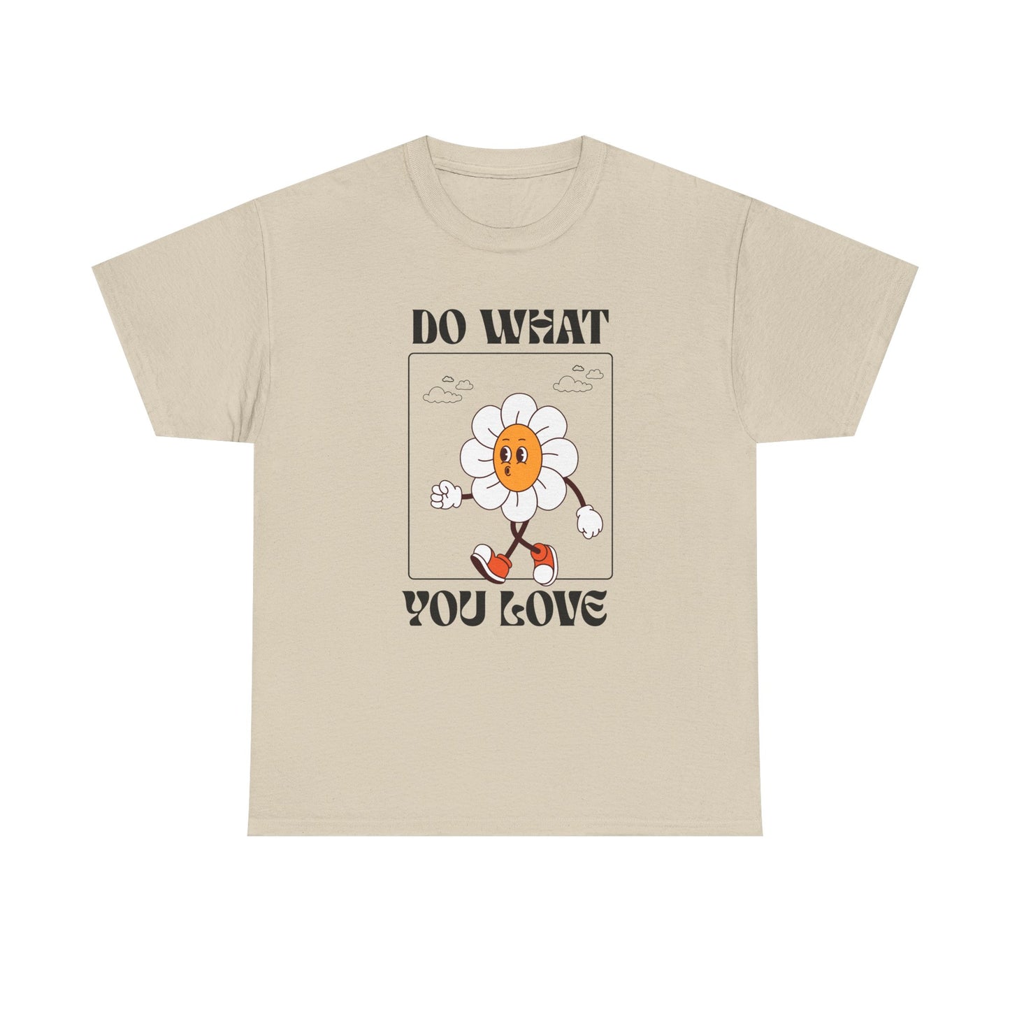 Cheerful Motivational Tee - Unisex Heavy Cotton Tee with 'Do What You Love' Design, Inspirational Gift, Casual Wear, Graphic Tee, [...]