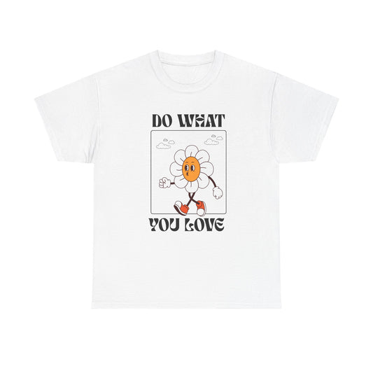 Cheerful Motivational Tee - Unisex Heavy Cotton Tee with 'Do What You Love' Design, Inspirational Gift, Casual Wear, Graphic Tee, [...]