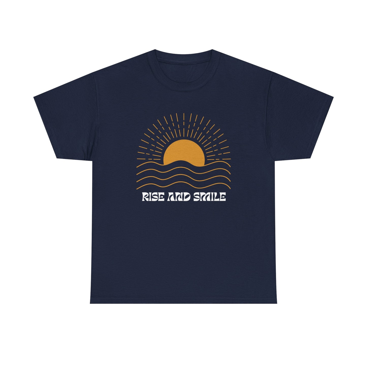 Sunrise Graphic Tee | Rise and Smile Unisex Heavy Cotton