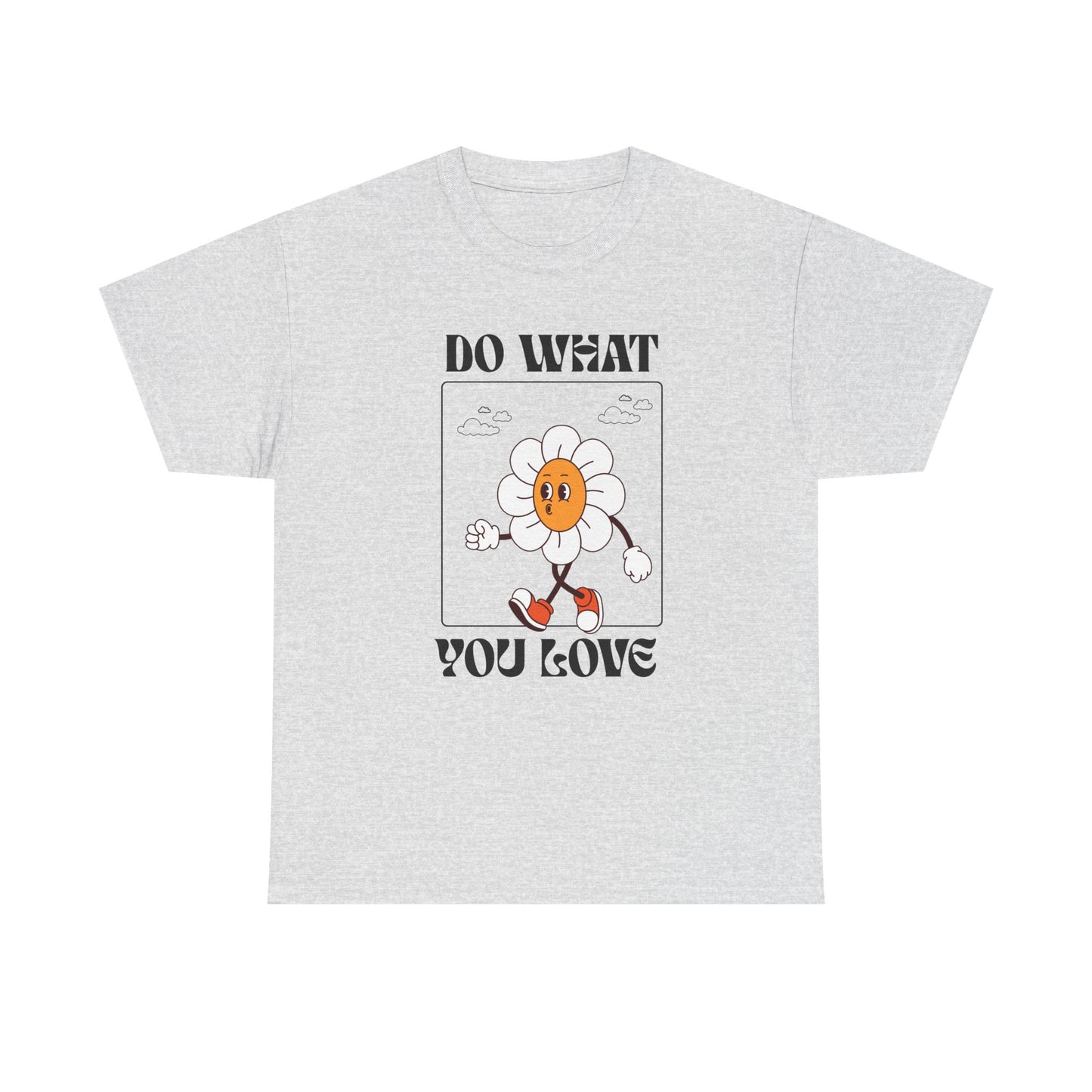 Cheerful Motivational Tee - Unisex Heavy Cotton Tee with 'Do What You Love' Design, Inspirational Gift, Casual Wear, Graphic Tee, [...]