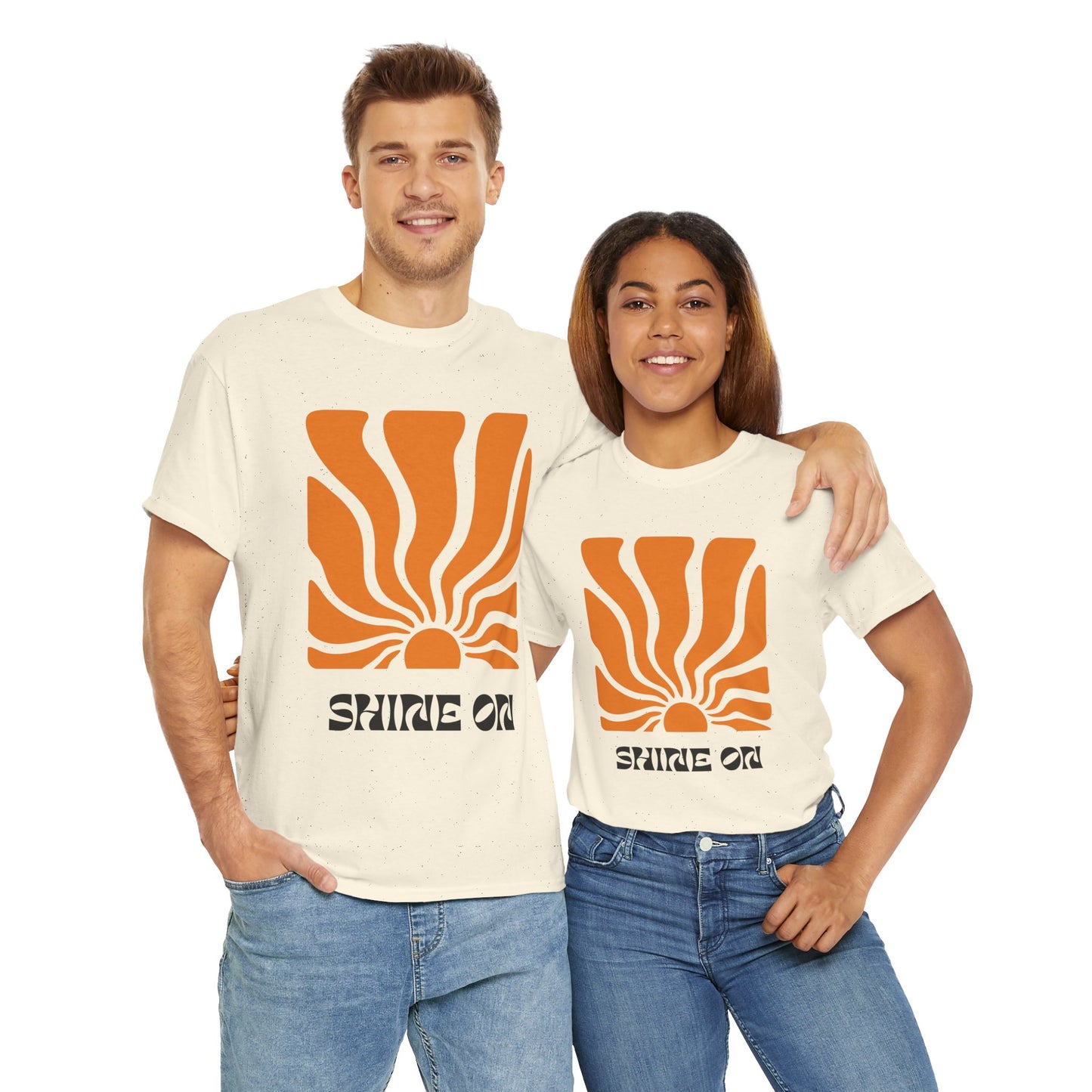 Sunrise Inspired Unisex Cotton Tee, Graphic Tee, Summer Outfit, Gift for Him/Her, Casual Wear, Beach Day Apparel, Shine On Tee