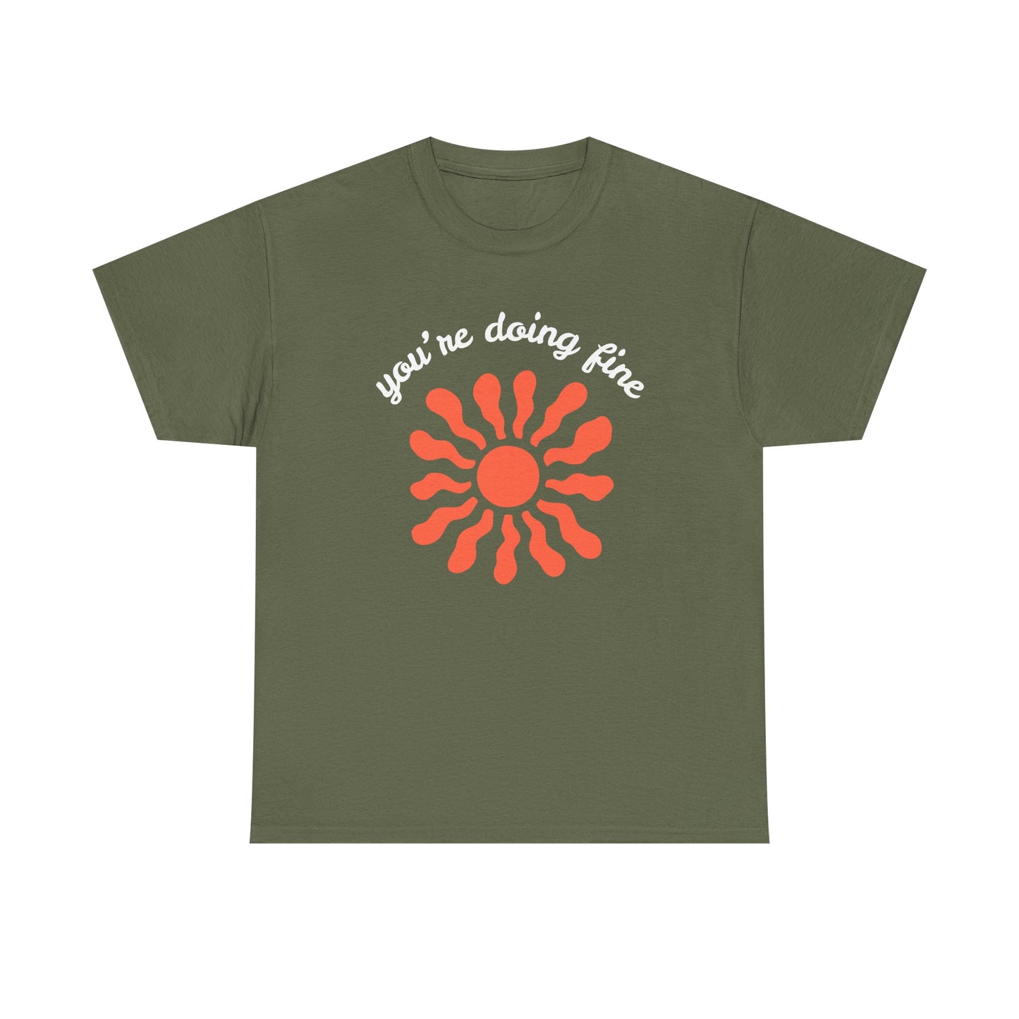 Motivational Unisex Heavy Cotton Tee - Sunshine Graphic, Casual Wear,