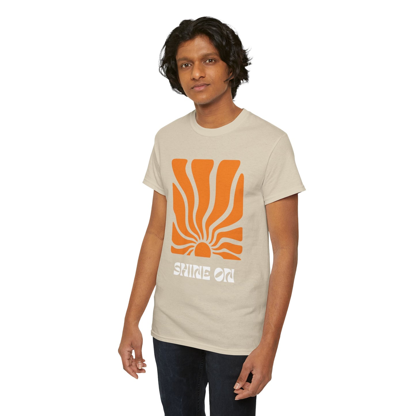 Sunrise Inspired Unisex Cotton Tee, Graphic Tee, Summer Outfit, Gift for Him/Her, Casual Wear, Beach Day Apparel, Shine On Tee