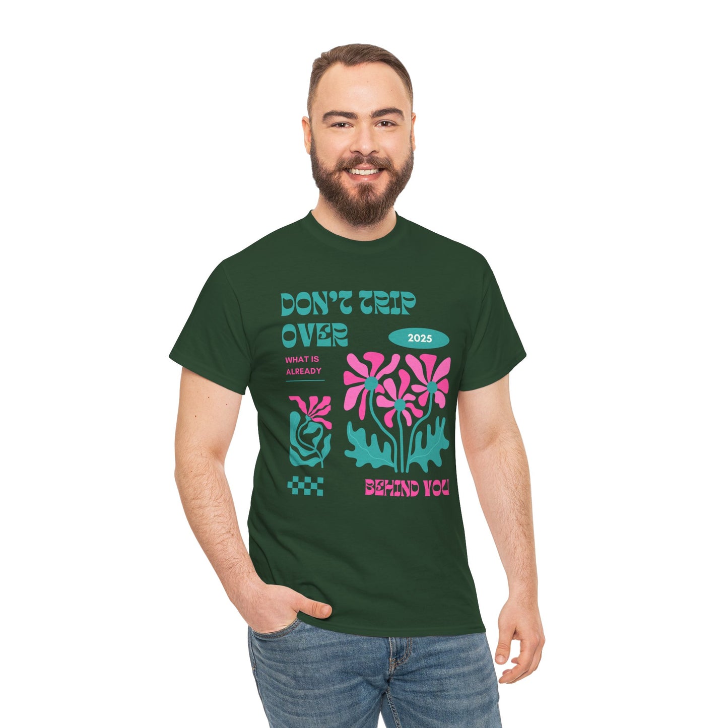 Unisex Graphic Tee - "Don't Trip Over 2025" - Trendy Casual Wear for Everyday, Gift for Friends, Summer Outfit, Streetwear