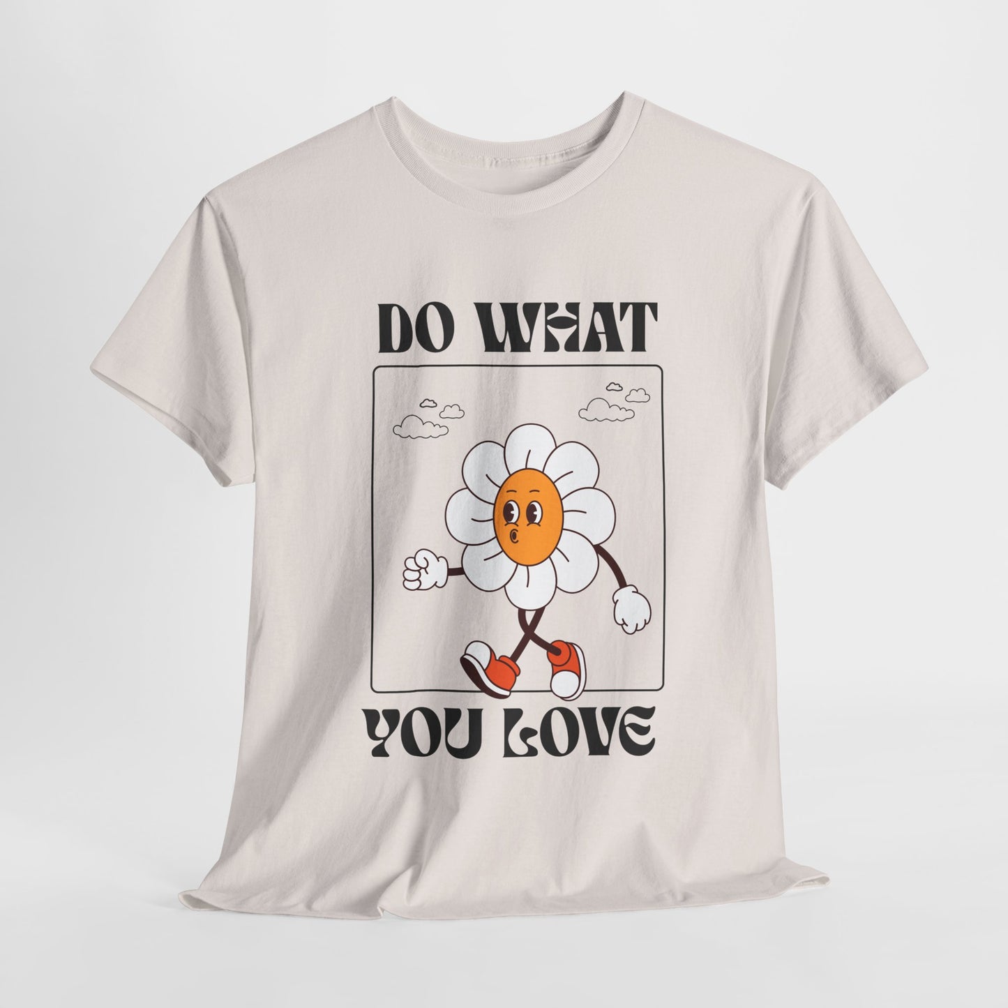 Cheerful Motivational Tee - Unisex Heavy Cotton Tee with 'Do What You Love' Design, Inspirational Gift, Casual Wear, Graphic Tee, [...]