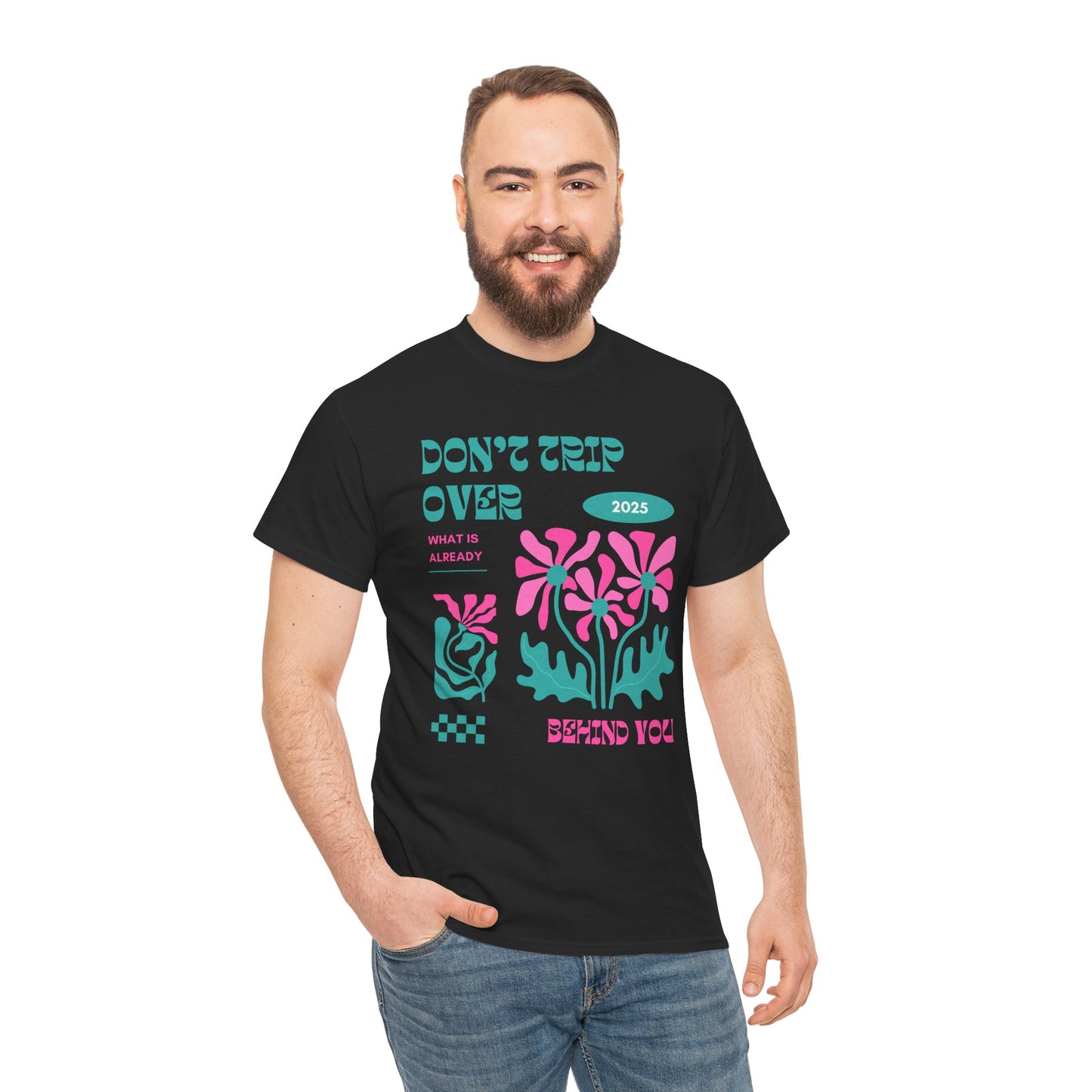 Unisex Graphic Tee - "Don't Trip Over 2025" - Trendy Casual Wear for Everyday, Gift for Friends, Summer Outfit, Streetwear