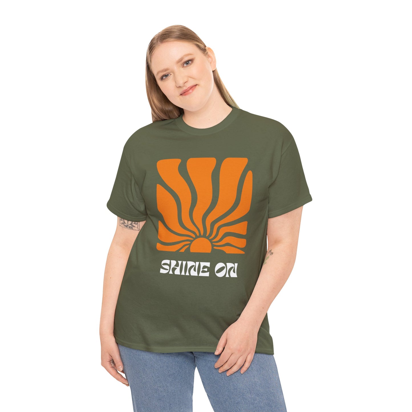 Sunrise Inspired Unisex Cotton Tee, Graphic Tee, Summer Outfit, Gift for Him/Her, Casual Wear, Beach Day Apparel, Shine On Tee
