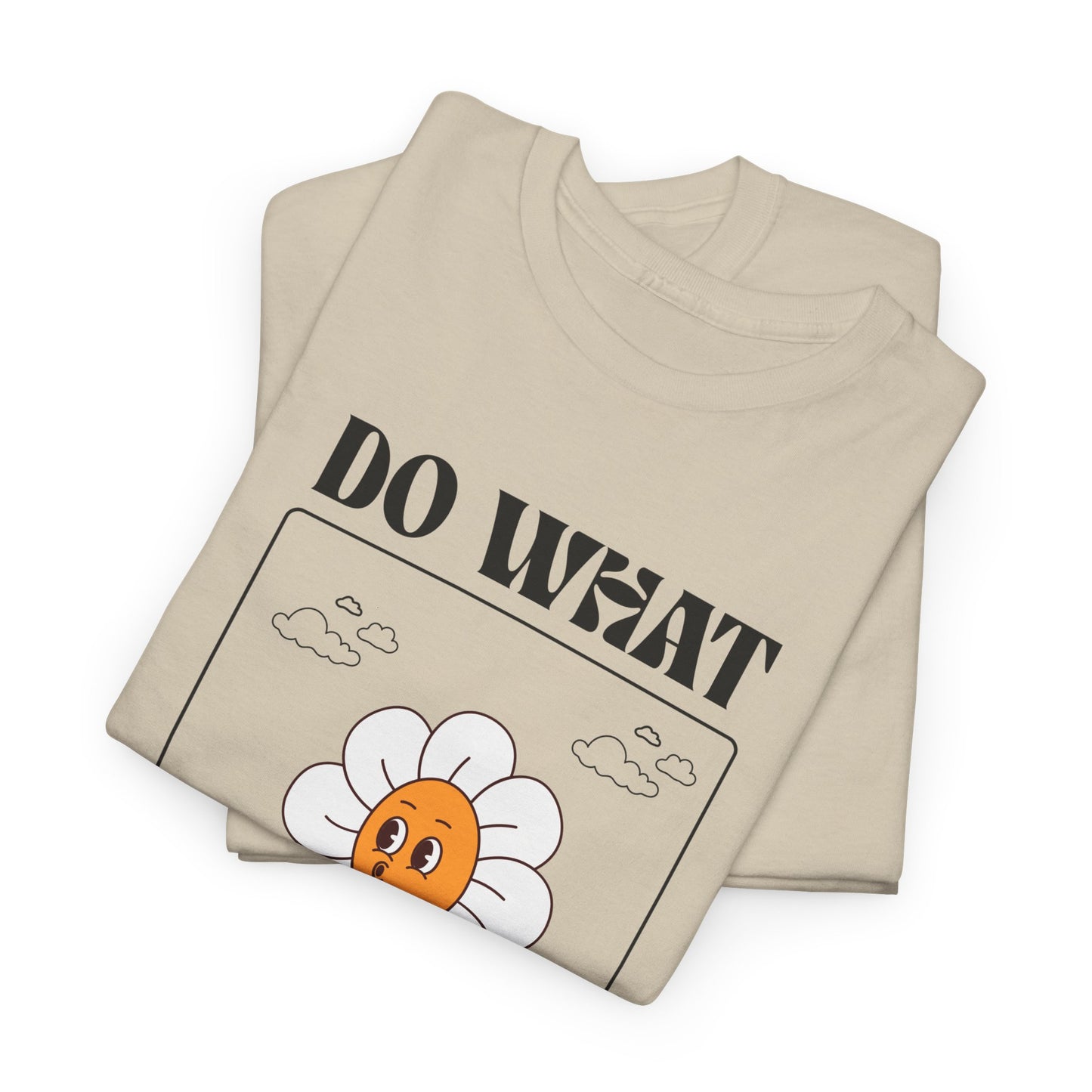 Cheerful Motivational Tee - Unisex Heavy Cotton Tee with 'Do What You Love' Design, Inspirational Gift, Casual Wear, Graphic Tee, [...]