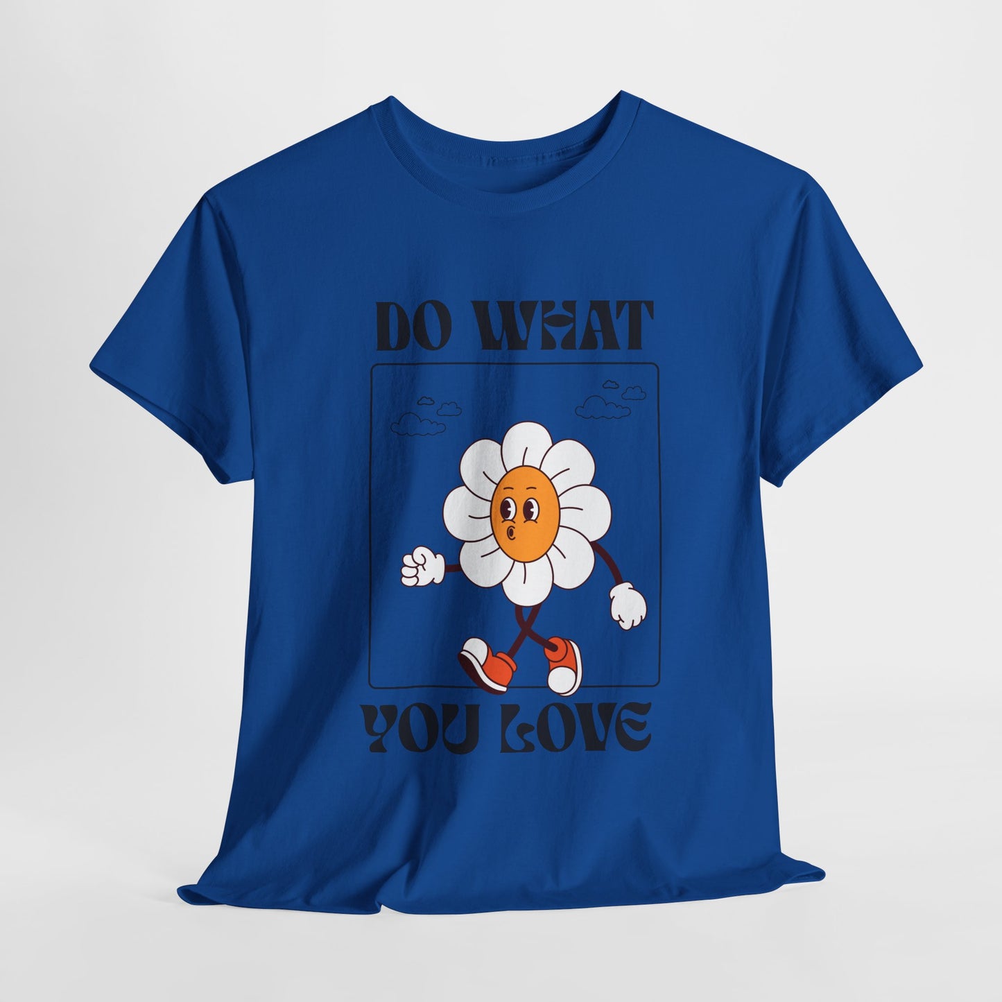 Cheerful Motivational Tee - Unisex Heavy Cotton Tee with 'Do What You Love' Design, Inspirational Gift, Casual Wear, Graphic Tee, [...]