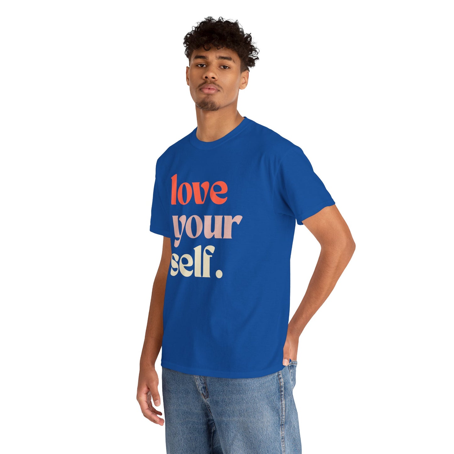 Unisex Cotton Tee - 'Love Your Self' Inspirational Shirt | Gift for Self-Care, Positive Affirmation, Casual Outfit, Motivational Wear, [...]