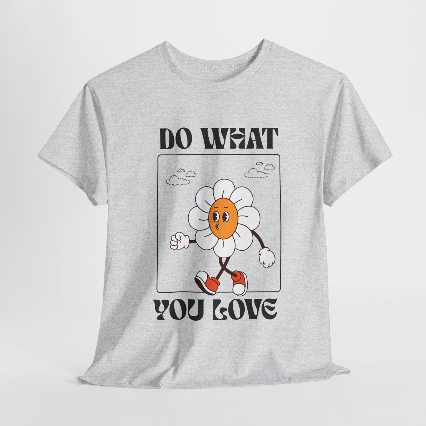 Cheerful Motivational Tee - Unisex Heavy Cotton Tee with 'Do What You Love' Design, Inspirational Gift, Casual Wear, Graphic Tee, [...]