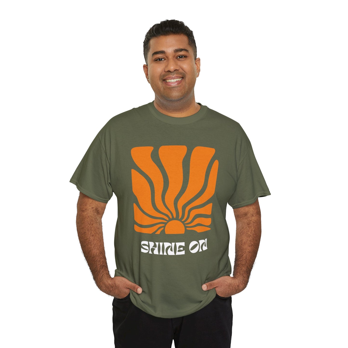 Sunrise Inspired Unisex Cotton Tee, Graphic Tee, Summer Outfit, Gift for Him/Her, Casual Wear, Beach Day Apparel, Shine On Tee