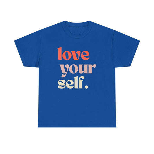 Unisex Cotton Tee - 'Love Your Self' Inspirational Shirt | Gift for Self-Care, Positive Affirmation, Casual Outfit, Motivational Wear, [...]