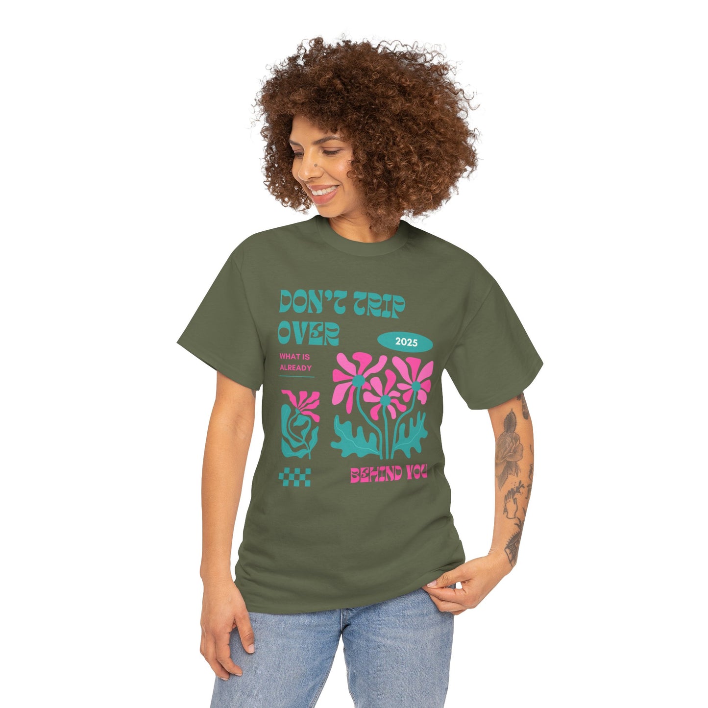 Unisex Graphic Tee - "Don't Trip Over 2025" - Trendy Casual Wear for Everyday, Gift for Friends, Summer Outfit, Streetwear