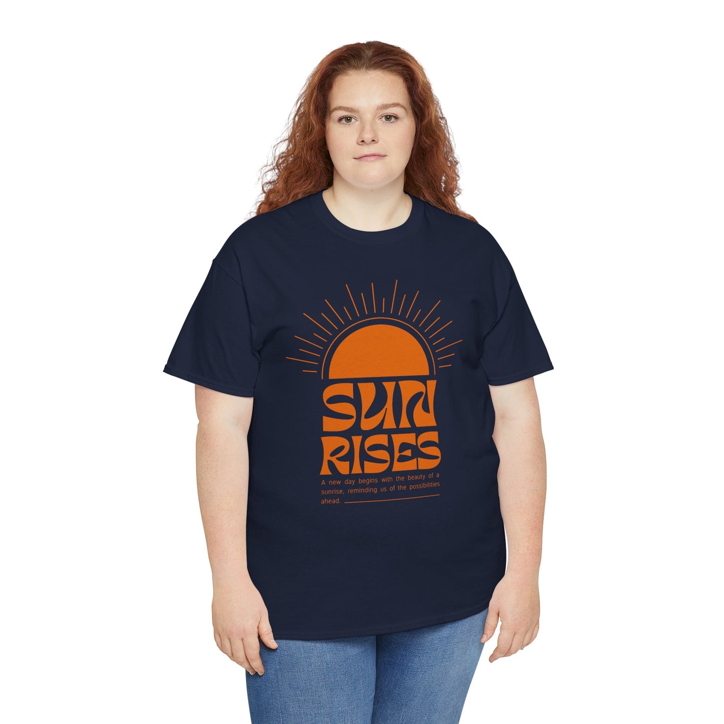 Sun Rises Unisex Heavy Cotton Tee - Motivational Apparel for Nature Lovers, Perfect for Gifts, Summer Wear, Casual Outfits, and Festivals