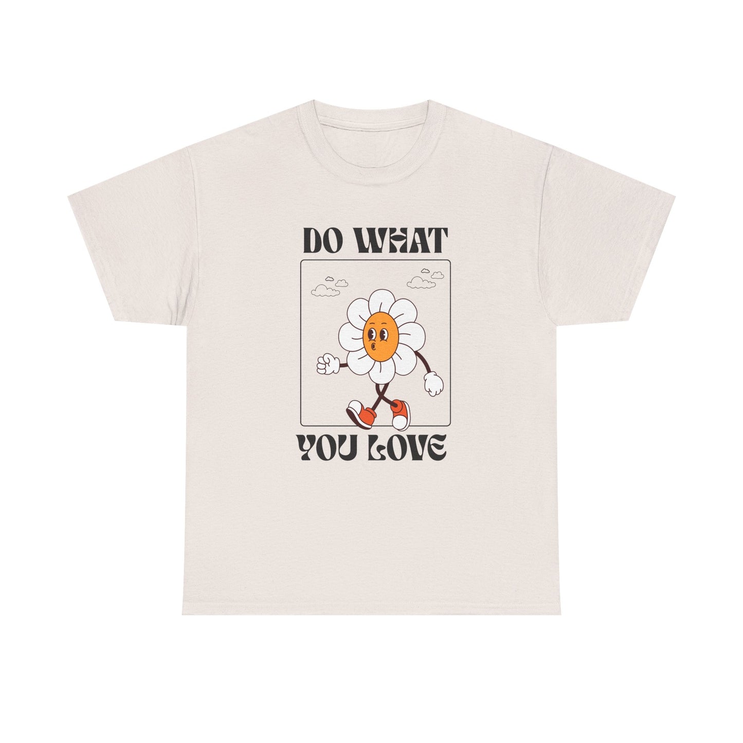 Cheerful Motivational Tee - Unisex Heavy Cotton Tee with 'Do What You Love' Design, Inspirational Gift, Casual Wear, Graphic Tee, [...]