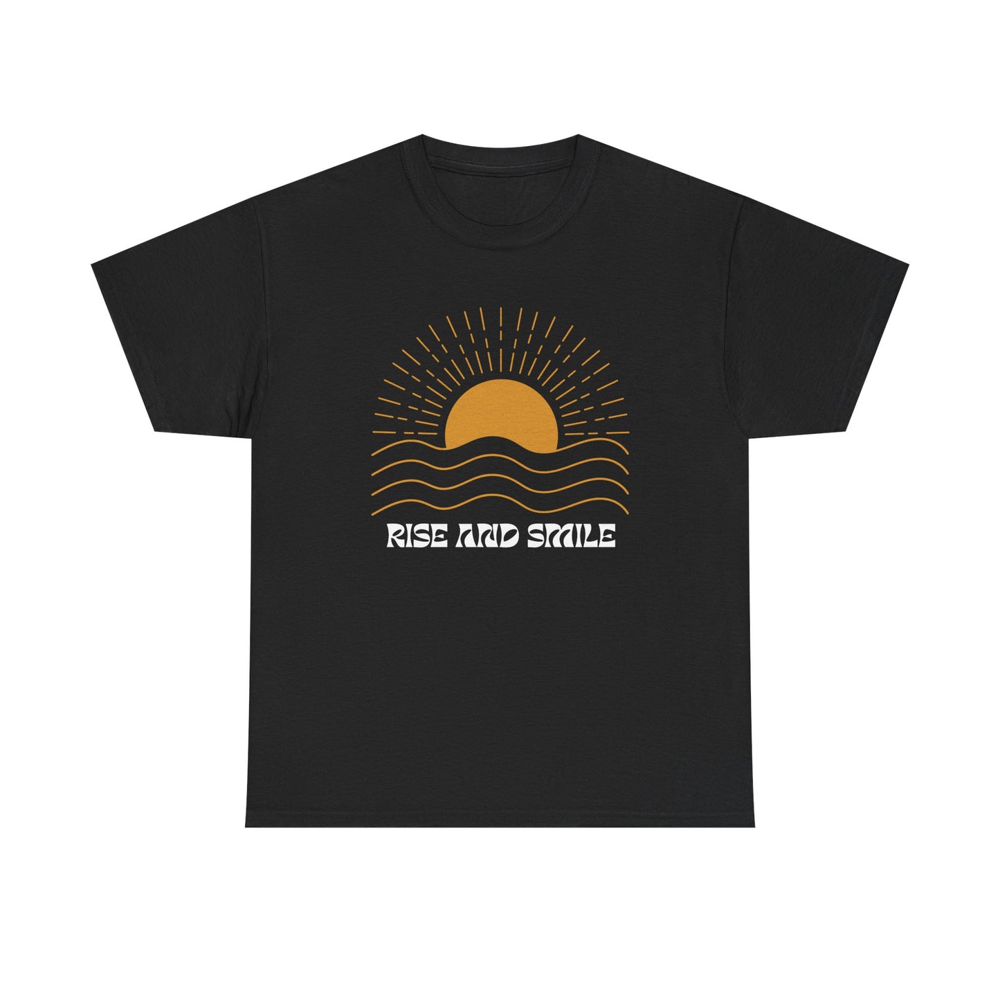 Sunrise Graphic Tee | Rise and Smile Unisex Heavy Cotton