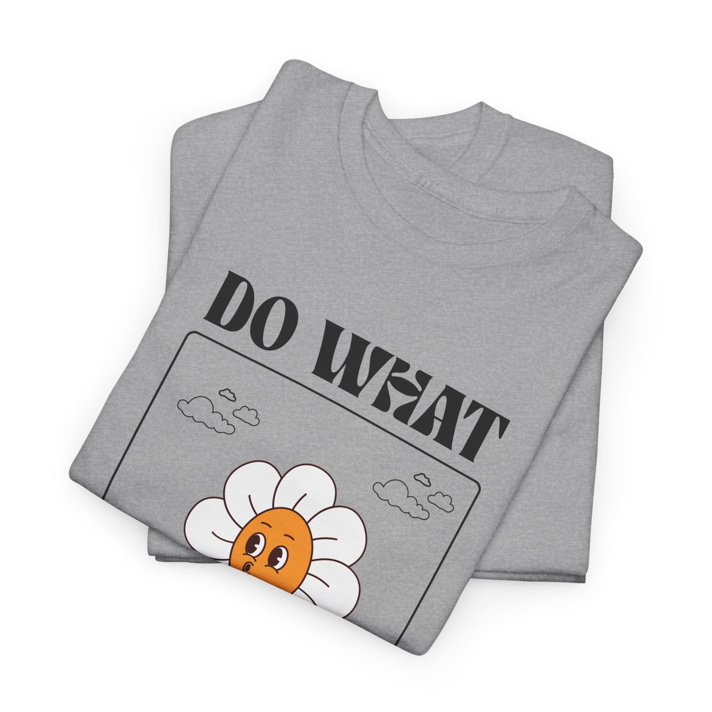 Cheerful Motivational Tee - Unisex Heavy Cotton Tee with 'Do What You Love' Design, Inspirational Gift, Casual Wear, Graphic Tee, [...]