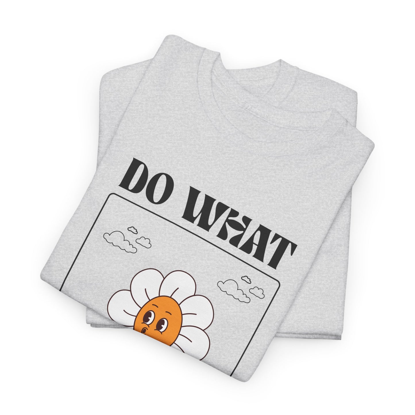 Cheerful Motivational Tee - Unisex Heavy Cotton Tee with 'Do What You Love' Design, Inspirational Gift, Casual Wear, Graphic Tee, [...]