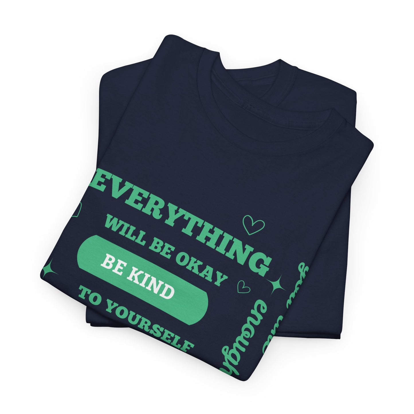 Inspiring Unisex Heavy Cotton Tee - "Everything Will Be Okay, Be Kind to Yourself" - Motivational Shirt for Self-Care, Gifts, Everyday [...]