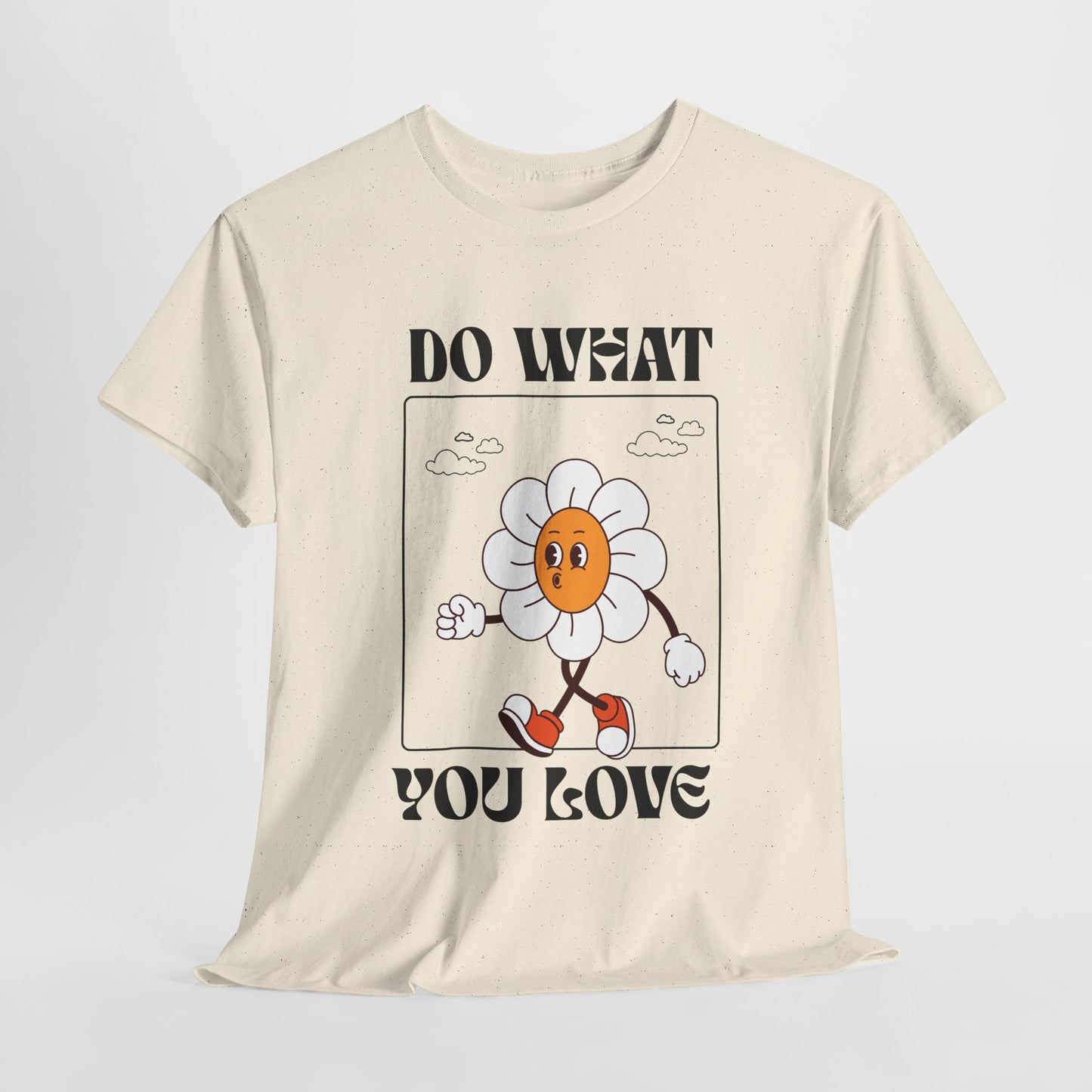 Cheerful Motivational Tee - Unisex Heavy Cotton Tee with 'Do What You Love' Design, Inspirational Gift, Casual Wear, Graphic Tee, [...]