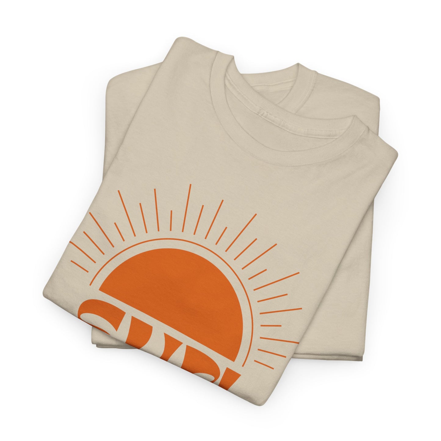 Sun Rises Unisex Heavy Cotton Tee - Motivational Apparel for Nature Lovers, Perfect for Gifts, Summer Wear, Casual Outfits, and Festivals