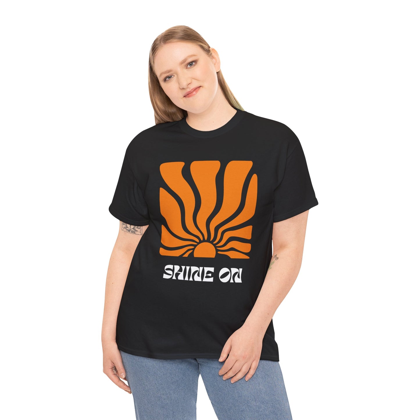 Sunrise Inspired Unisex Cotton Tee, Graphic Tee, Summer Outfit, Gift for Him/Her, Casual Wear, Beach Day Apparel, Shine On Tee