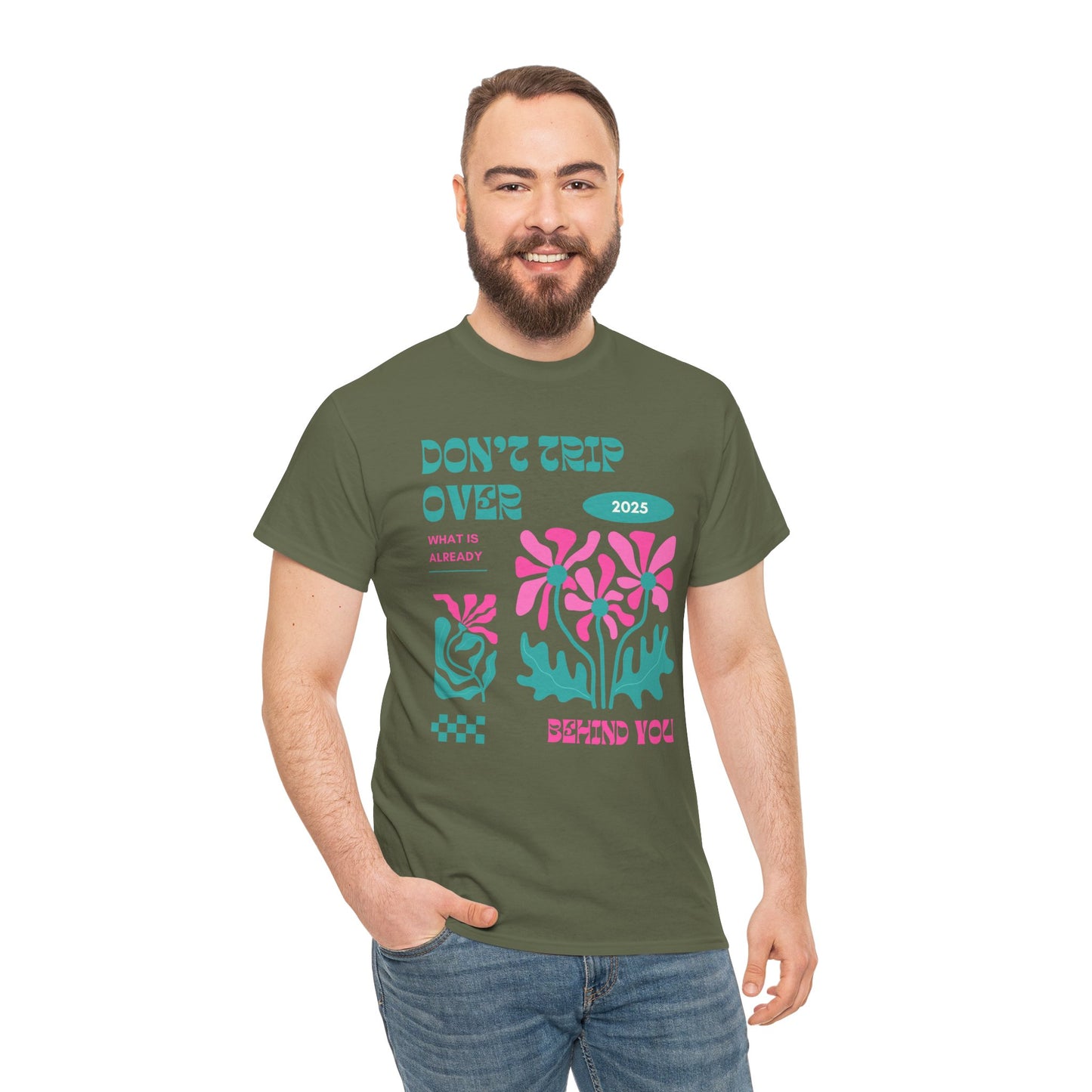 Unisex Graphic Tee - "Don't Trip Over 2025" - Trendy Casual Wear for Everyday, Gift for Friends, Summer Outfit, Streetwear