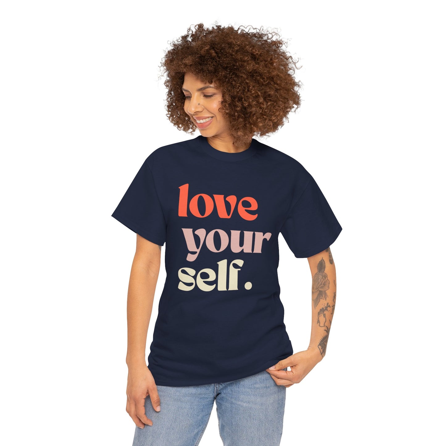 Unisex Cotton Tee - 'Love Your Self' Inspirational Shirt | Gift for Self-Care, Positive Affirmation, Casual Outfit, Motivational Wear, [...]