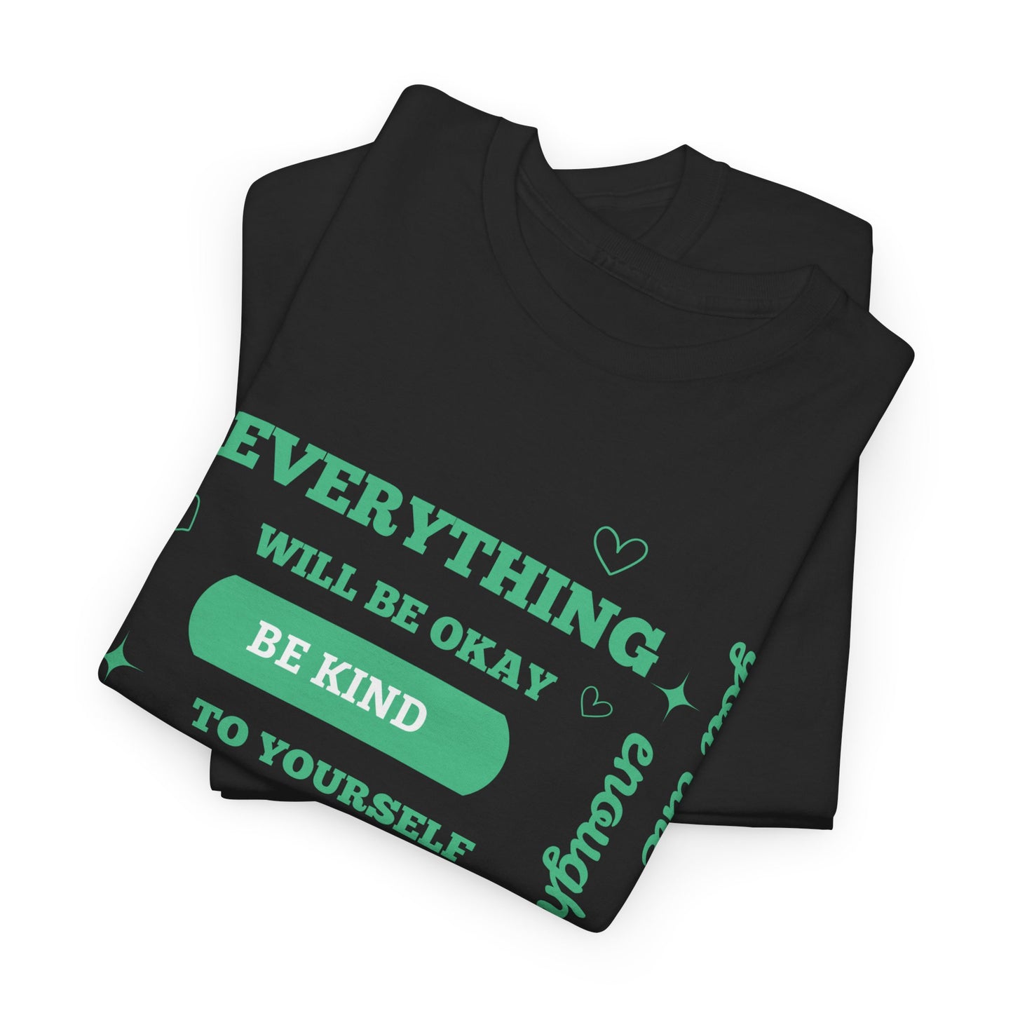Inspiring Unisex Heavy Cotton Tee - "Everything Will Be Okay, Be Kind to Yourself" - Motivational Shirt for Self-Care, Gifts, Everyday [...]