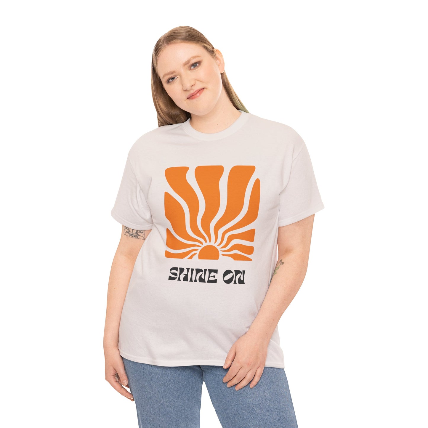 Sunrise Inspired Unisex Cotton Tee, Graphic Tee, Summer Outfit, Gift for Him/Her, Casual Wear, Beach Day Apparel, Shine On Tee