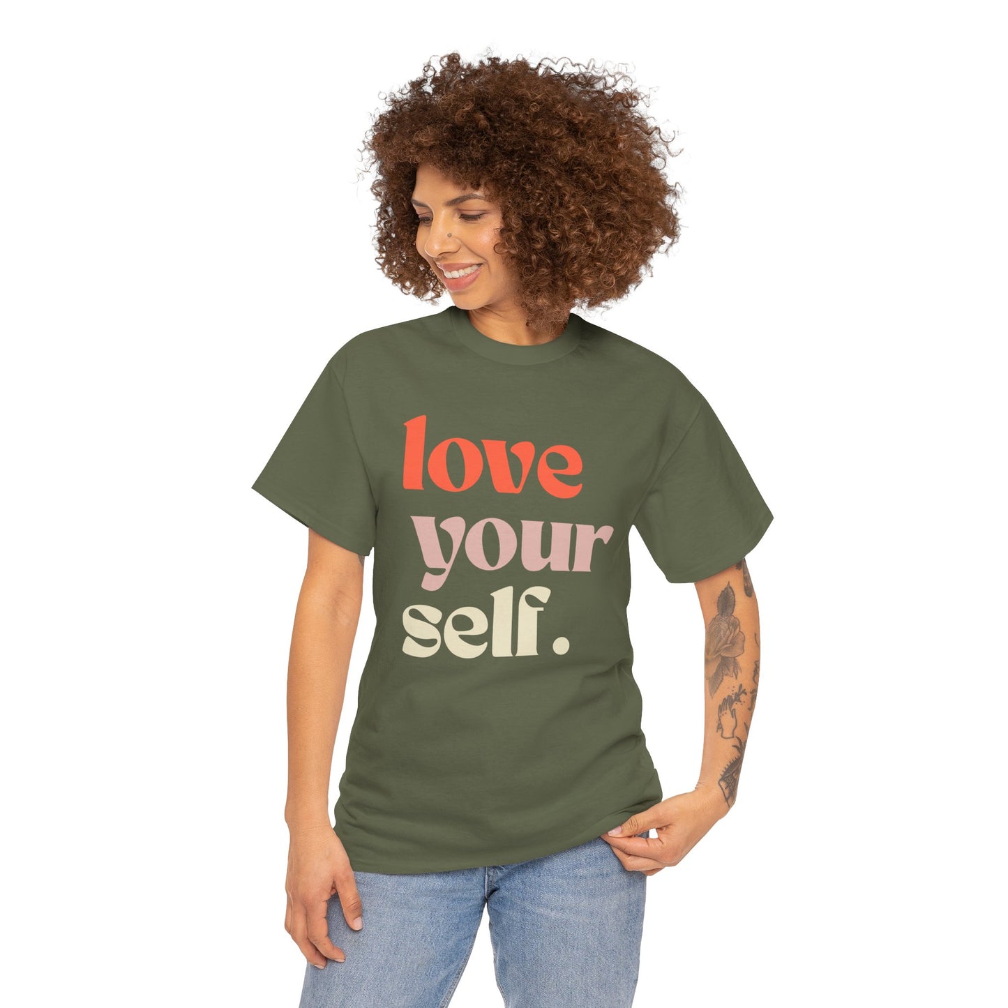 Unisex Cotton Tee - 'Love Your Self' Inspirational Shirt | Gift for Self-Care, Positive Affirmation, Casual Outfit, Motivational Wear, [...]